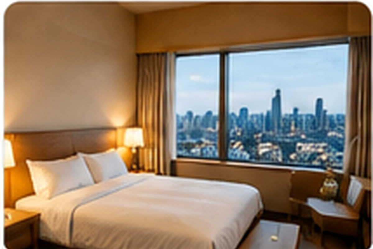 Clean modern hotel room for a solo stay in Japan